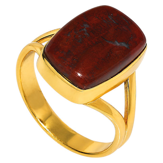 Red Moss Agate Ring size-10 RM-1002 TR01796