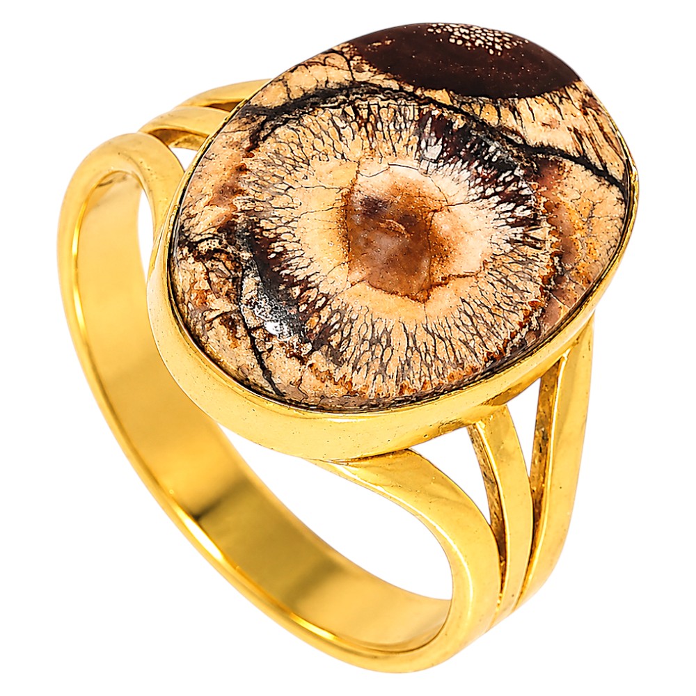 Mexican Bird Eye Ring size-8 RM-1003 TR01802