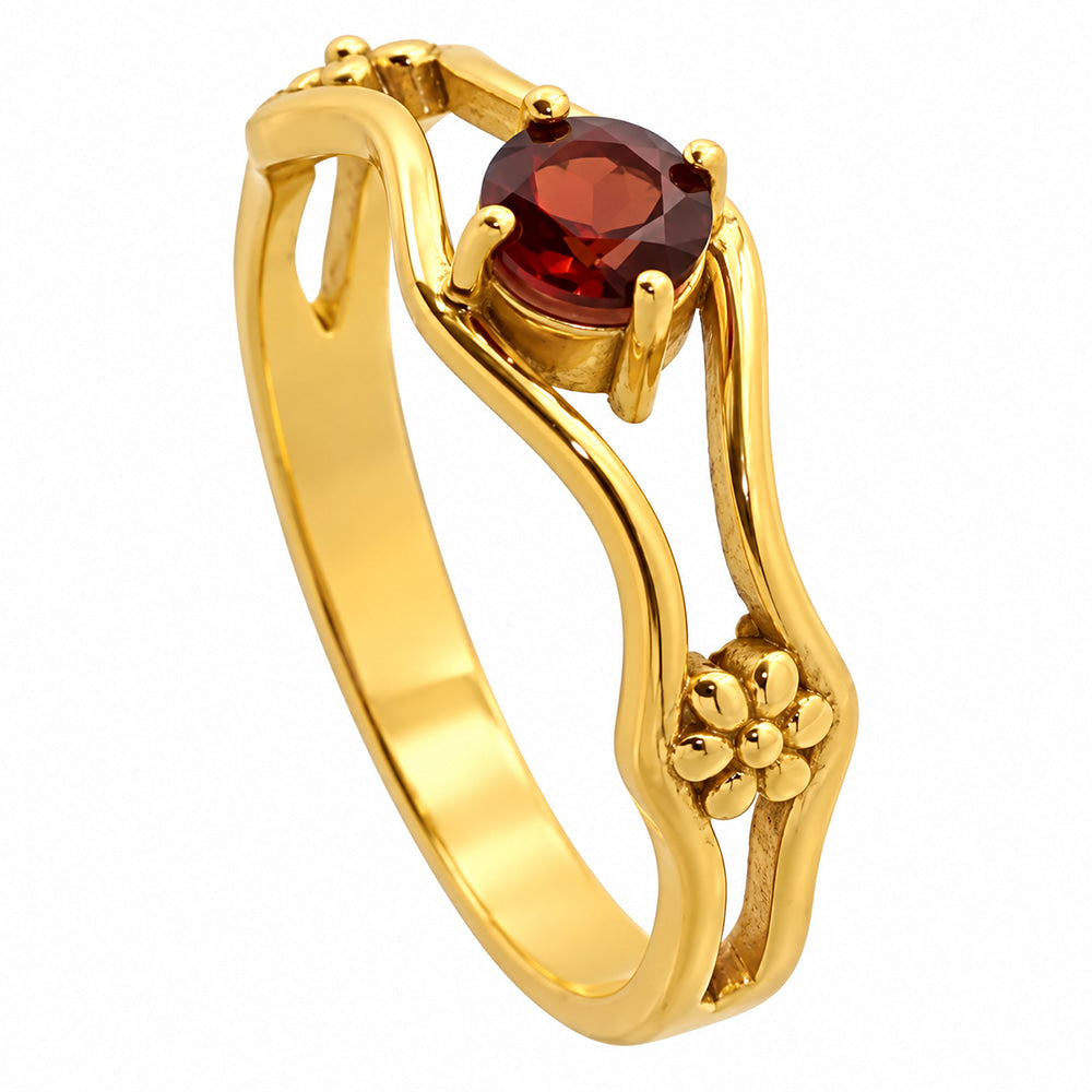 Hessonite Garnet Ring size-9 RM-1720 TR01823