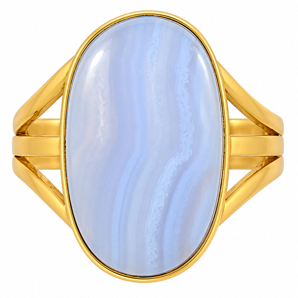 Blue Lace Agate Ring size-6 R-1003 TR01860