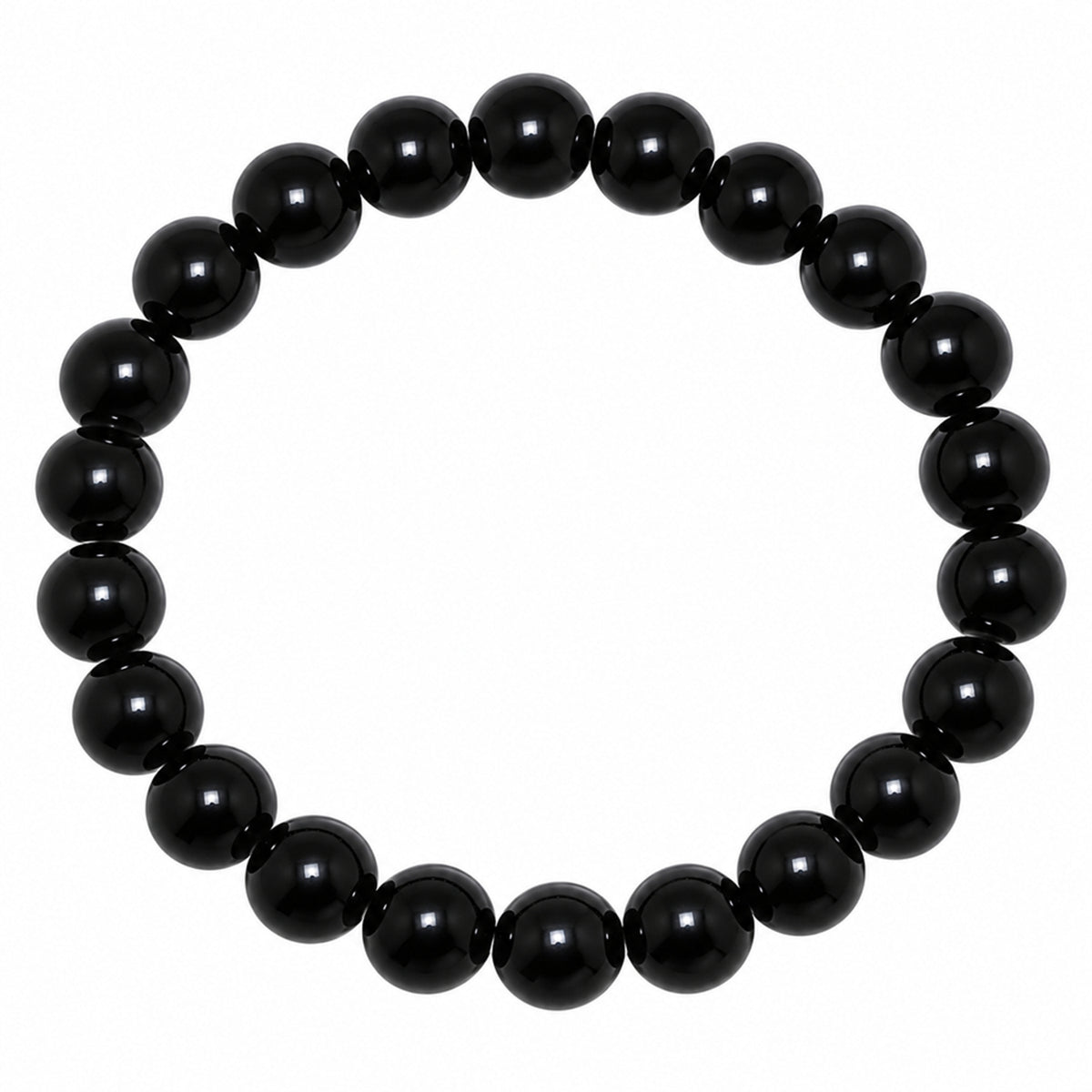 Natural Black Obsidian Unisex Bracelet for Protection, Grounding & Healing UBB1002_A