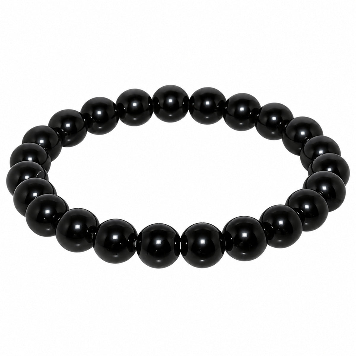 Natural Black Obsidian Unisex Bracelet for Protection, Grounding & Healing UBB1002_A