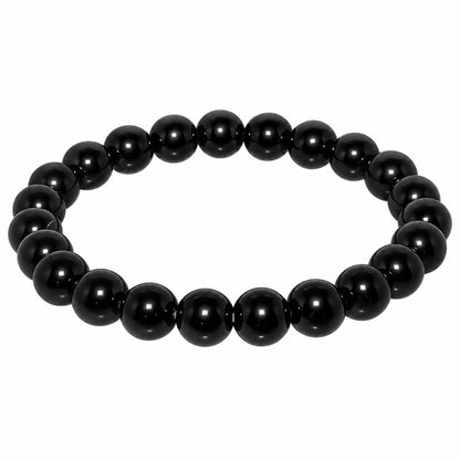 Natural Black Obsidian Unisex Bracelet for Protection, Grounding & Healing UBB1002_A