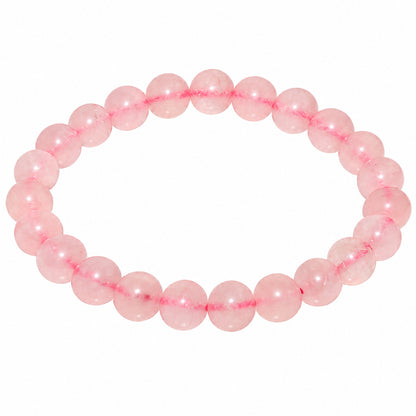 Natural Rose Quartz Unisex Bracelet for Love, Compassion & Emotional Healing UBB1006_A