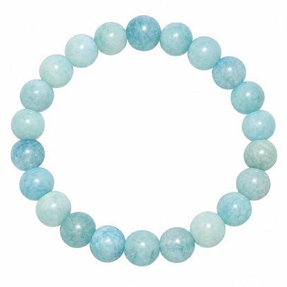 Natural Aquamarine Unisex Bracelet for Calm, Clarity & Communication UBB1008_A