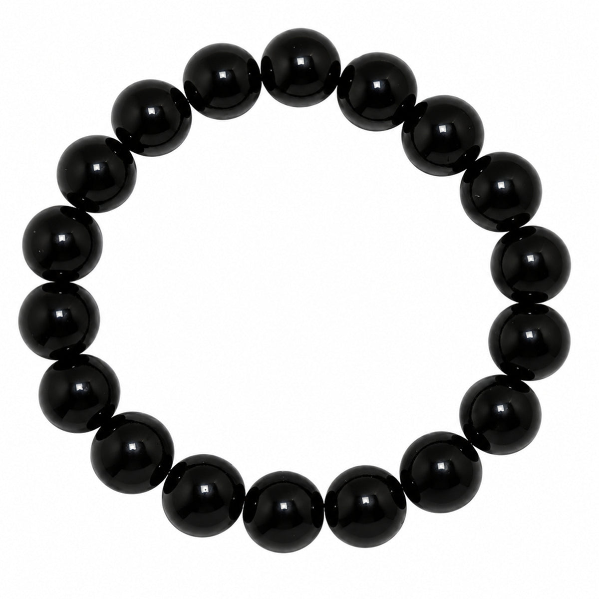 Natural Black Obsidian Unisex Bracelet for Protection, Grounding & Healing UBB1009_A