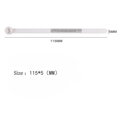 1 Pcs Ring Sizer Measuring Set, Reusable Finger Size Ruler White ZA1004