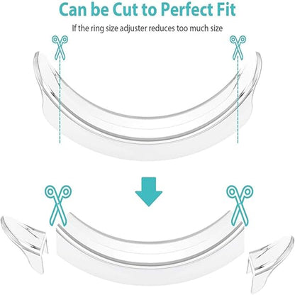 Ring Sizer Adjuster for Loose Rings,8pcs ZA1005