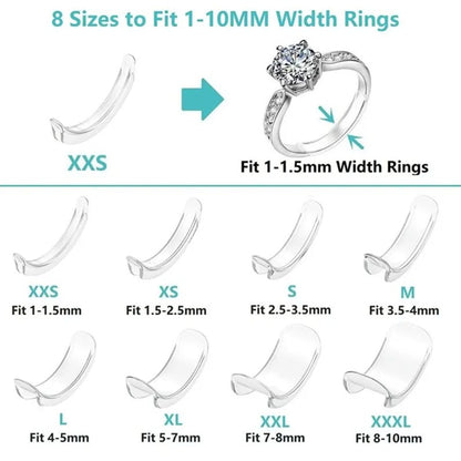 Ring Sizer Adjuster for Loose Rings,8pcs ZA1005