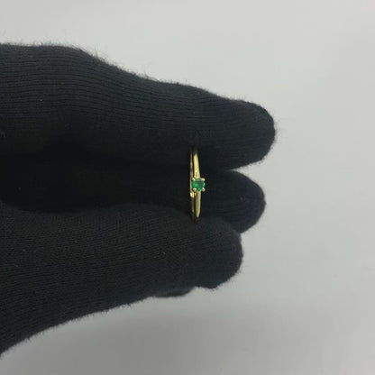 Minimalist Gold Round Birthstone Ring – Dainty Stackable Fashion Jewelry TGR1065 RM-1787