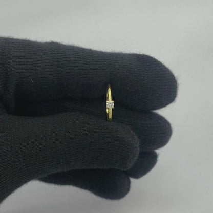 Minimalist Gold Round Birthstone Ring – Dainty Stackable Fashion Jewelry TGR1065 RM-1787