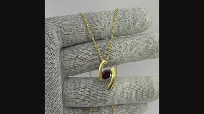 18K Gold Plated Colorful Birthstone Curved Bar Necklace for Women TGN1009 NM-1037