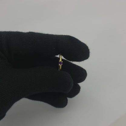 Minimalist Gold Round Birthstone Ring – Dainty Stackable Fashion Jewelry TGR1065 RM-1787