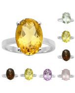 Natural Multi Stone Ring Size 5-9 DGR1112 R-1019, 10x14 mm