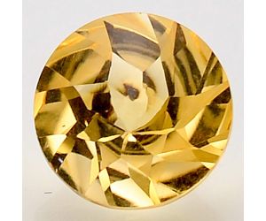 Natural Citrine Round Shape 12X12x7.7 mm Loose Gemstone DG161CT, 12X12x7.7 mm