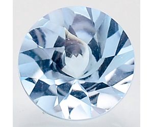 Natural Sky Blue Topaz Round Shape 12X12x7.7 mm Loose Gemstone DG161SY, 12X12x7.7 mm