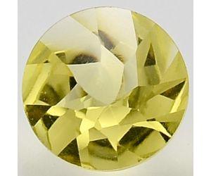 Natural Lemon Quartz Round Shape 10X10x6.7 mm Loose Gemstone DG162LT, 10X10x6.7 mm