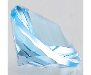 Natural Sky Blue Topaz Round Shape 10X10x6.7 mm Loose Gemstone DG162SY, 10X10x6.7 mm