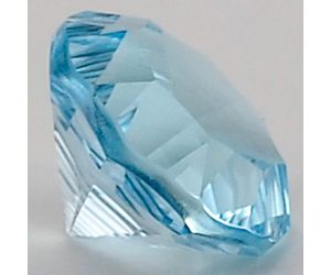 Natural Sky Blue Topaz Round Shape Loose Gemstone DG167SY, 12X12x8 mm