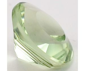 Natural Prasiolite (Green Amethyst) Round Shape Loose Gemstone DG168GA, 12X12x7.7 mm