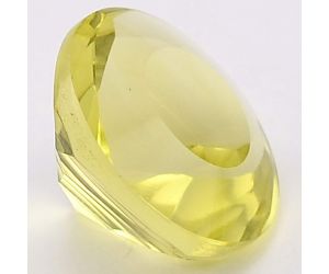 Natural Lemon Quartz Round Shape Loose Gemstone DG168LT, 12X12x7.7 mm