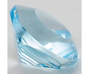 Natural Sky Blue Topaz Round Shape Loose Gemstone DG168SY, 12X12x7.7 mm