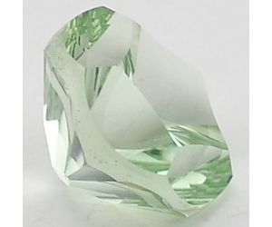 Natural Prasiolite (Green Amethyst) Round Shape Loose Gemstone DG178GA, 10X10x7 mm