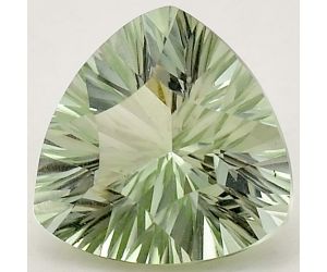 Natural Prasiolite (Green Amethyst) Trillion Shape Loose Gemstone DG179GA, 12X12x7.7 mm