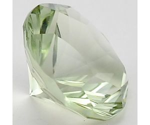 Natural Prasiolite (Green Amethyst) Round Shape Loose Gemstone DG181GA, 12X12x8 mm