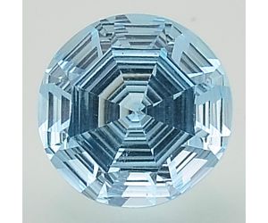 Natural Sky Blue Topaz Round Shape Loose Gemstone DG189SY, 10X10x6.3 mm