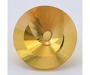 Natural Citrine Round Shape Loose Gemstone DG191CT, 12X12x8 mm