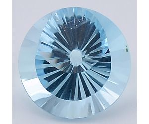 Natural Sky Blue Topaz Round Shape Loose Gemstone DG191SY, 12X12x8 mm
