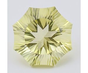 Natural Lemon Quartz Fancy Shape Loose Gemstone DG196LT, 15X15x9.8 mm