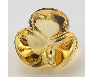Natural Citrine Flower Shape Loose Gemstone DG204CT, 10X10x8.3 mm