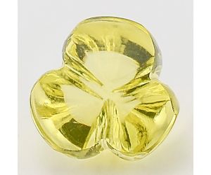 Natural Lemon Quartz Flower Shape Loose Gemstone DG204LT, 10X10x8.3 mm