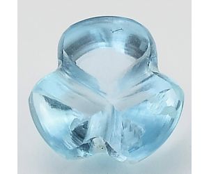 Natural Sky Blue Topaz Flower Shape Loose Gemstone DG204SY, 10X10x8.3 mm