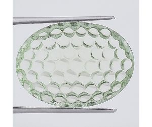 Natural Prasiolite (Green Amethyst) Oval Shape Loose Gemstone DG213GA, 18X25x6.5 mm