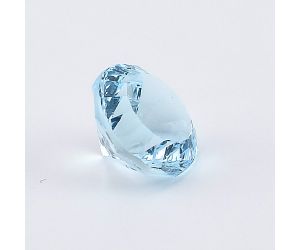 Natural Sky Blue Topaz Round Shape Loose Gemstone DG217SY, 10X10x6.6 mm