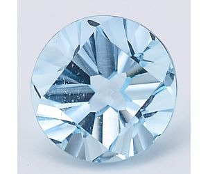 Natural Sky Blue Topaz Round Shape Loose Gemstone DG218SY, 10X10x6.7 mm