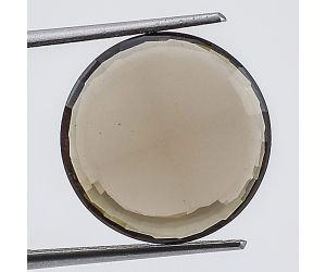 Natural Smoky Quartz Round Shape Loose Gemstone DG223ST, 16X16x4 mm