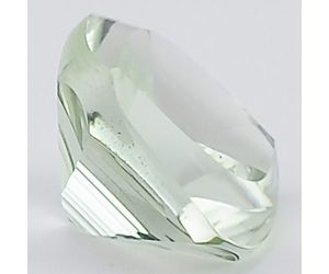 Natural Prasiolite (Green Amethyst) Cushion Shape Loose Gemstone DG224GA, 12X12x7.7 mm