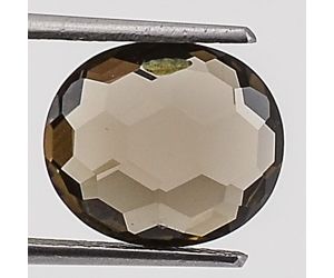 Natural Smoky Quartz Oval Shape Loose Gemstone DG232ST, 10X12x5.3 mm