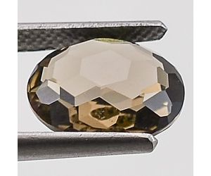 Natural Smoky Quartz Oval Shape Loose Gemstone DG232ST, 10X12x5.3 mm