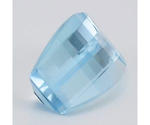 Natural Sky Blue Topaz Barrel Shape Loose Gemstone DG258SY, 8X15x5.5 mm