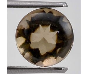 Natural Smoky Quartz Round Shape Loose Gemstone DG281ST, 8.5x8.5x5.3 mm