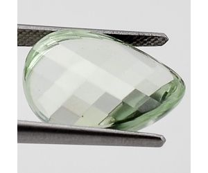 Natural Prasiolite (Green Amethyst) Fancy Shape Loose Gemstone DG286GA, 13X18x6.3 mm