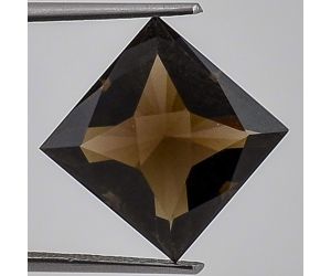 Natural Smoky Quartz Square Shape Loose Gemstone DG299ST, 12X12x8.5 mm