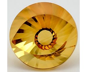 Natural Citrine Round Shape Loose Gemstone DG302CT, 12X12x8 mm