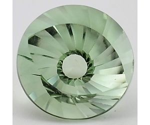 Natural Prasiolite (Green Amethyst) Round Shape Loose Gemstone DG302GA, 12X12x8 mm