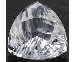 Natural White Quartz Trillion Shape Loose Gemstone DG303CR, 10x10x7 mm
